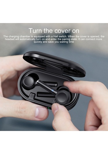 Mı4 Bluetooth 5.0 Led Dijital Ekran Akıllı Gürültü Azaltma Gerçek Kablosuz Bluetooth Kulaklık Beyaz