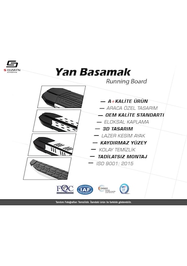 Mercedes Vito W447 Kısa Şase Evo Krom Yan Basamak 233 Cm 2014 Üze