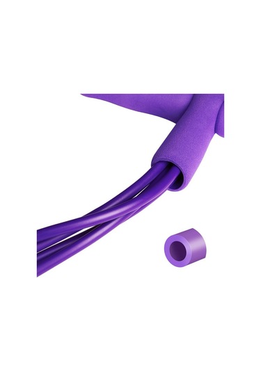 Dolıty Elastik Pedal Direnç Bandı Sit Up Karın Bacak Bel Mor Mor