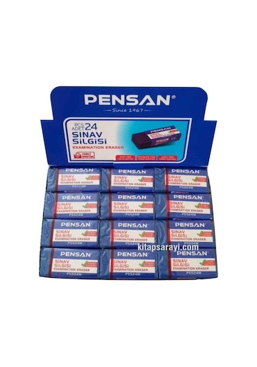 Sınav Silgisi Mavi 24'lü Paket Yumuşak Iz Bırakmaz