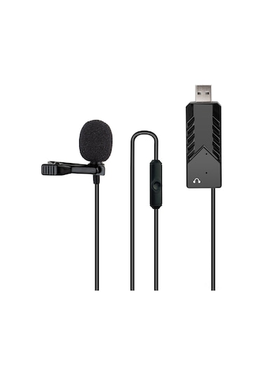 Vkemall Usb Clip Mikrofonu - Kalp Kalıbı Yönlendirme, Ses Kartı Dahil, Gürültü Engelleme, Pc/mac Uyumlu, Canlı Yayın/dublaj İçin
