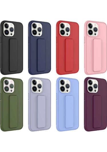 iPhone Uyumlu 13 Pro Max Kılıf Qstand Katlanabilir Standlı Kılıf