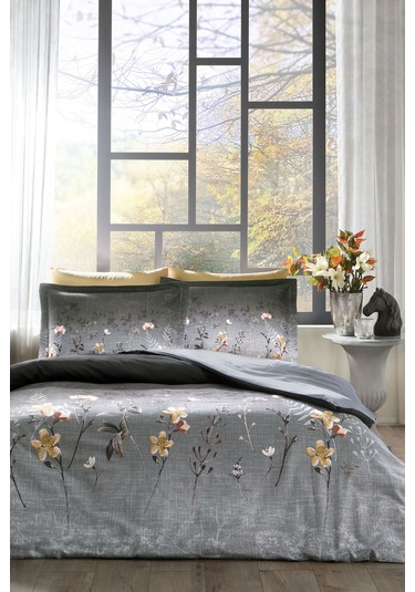 Özdilek Ramas Secas Tek Kişilik Nevresim Takımı Gri Gri