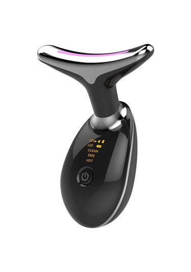 Boyun Bakım Aleti, Güzellik Aleti, Yüz Ve Boyun Masaj Aleti, Renkli Hafif Boyun Güzellik Aleti Siyah