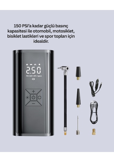 Bisiklet, Motosiklet Ve Araçlar İçin Çok Amaçlı Hava Pompası