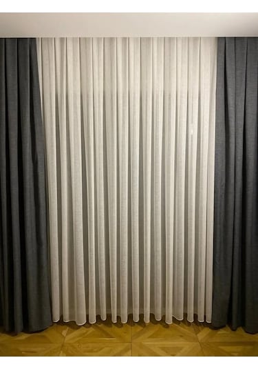 As Perde Keten Tül Perde Kırışmaz Keten Tül Perde