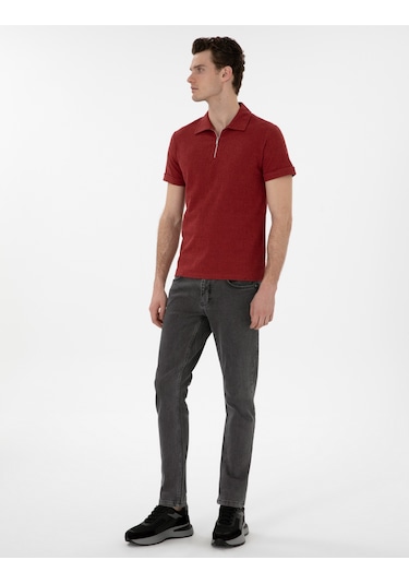 Pierre Cardin Erkek Nar Çiçeği Tişört 50302586-vr239 Nar Çiçeği