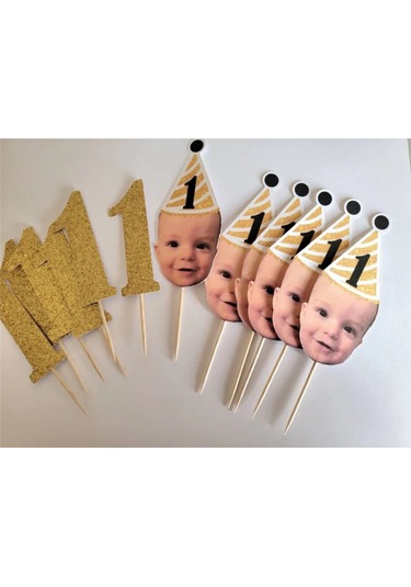 Fotoğraflı Kürdan Süs 10 Adet 0