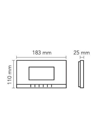 Audio 4.3" Görüntülü Diafon Beyaz Bus Plus 001180