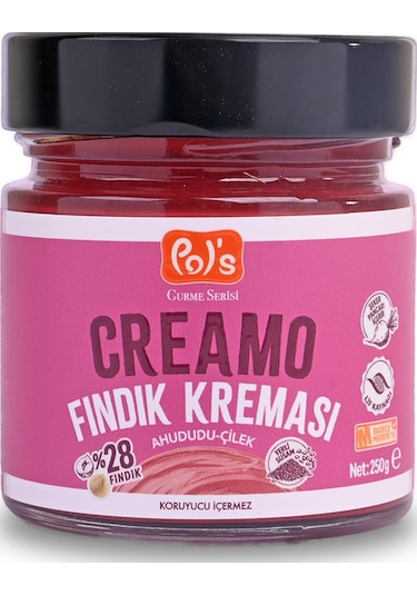 Pol's Gurme Creamo Ahududu-çilek Fındık Kreması 250 G