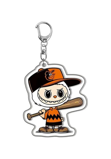 Novahub Sevimli Yeni Karikatür Anime Labubu Koyun Anahtarlık Akrilik Kolye Öğrenci Sırt Çantası