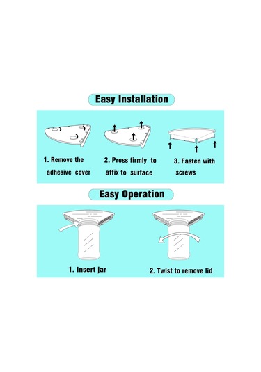 Reedark Stahl Altı Dolap Kavanoz Ve Şişe Açıcı - Profesyonel Paslanmaz Çelik Açma Aracı Gümüş