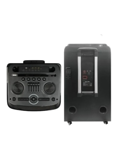12"+1 Tweeter/equalizer Profosyonel Bluetooth Hoparlör 60000watts Speaker Çift Mikrofonlu Derin Bass