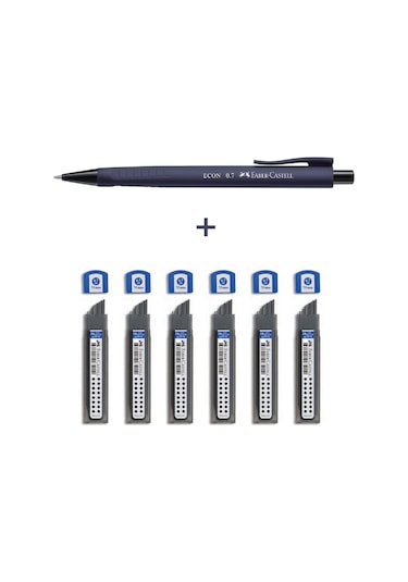 Econ Versatil,urban 0.7 Uç& 6'lı Super Fine Min 2b 0.7 Uç, 7'li Yazım Seti