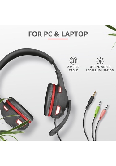 Trust 23372 GXT 407 Ravu Kulak Üstü Oyuncu Kulaklığı