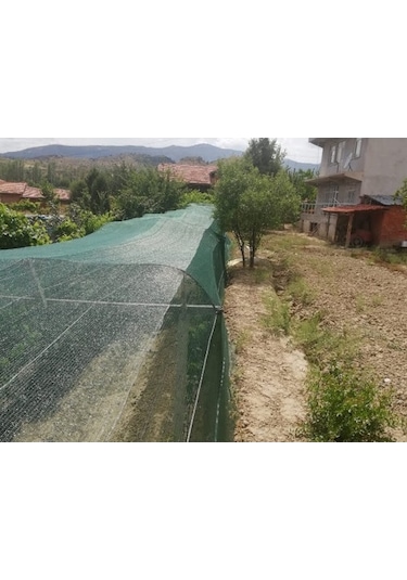 Morilu Bahçe Örtüsü - Yüzde 40Lık - Yeşil - Şeritli Halkalı