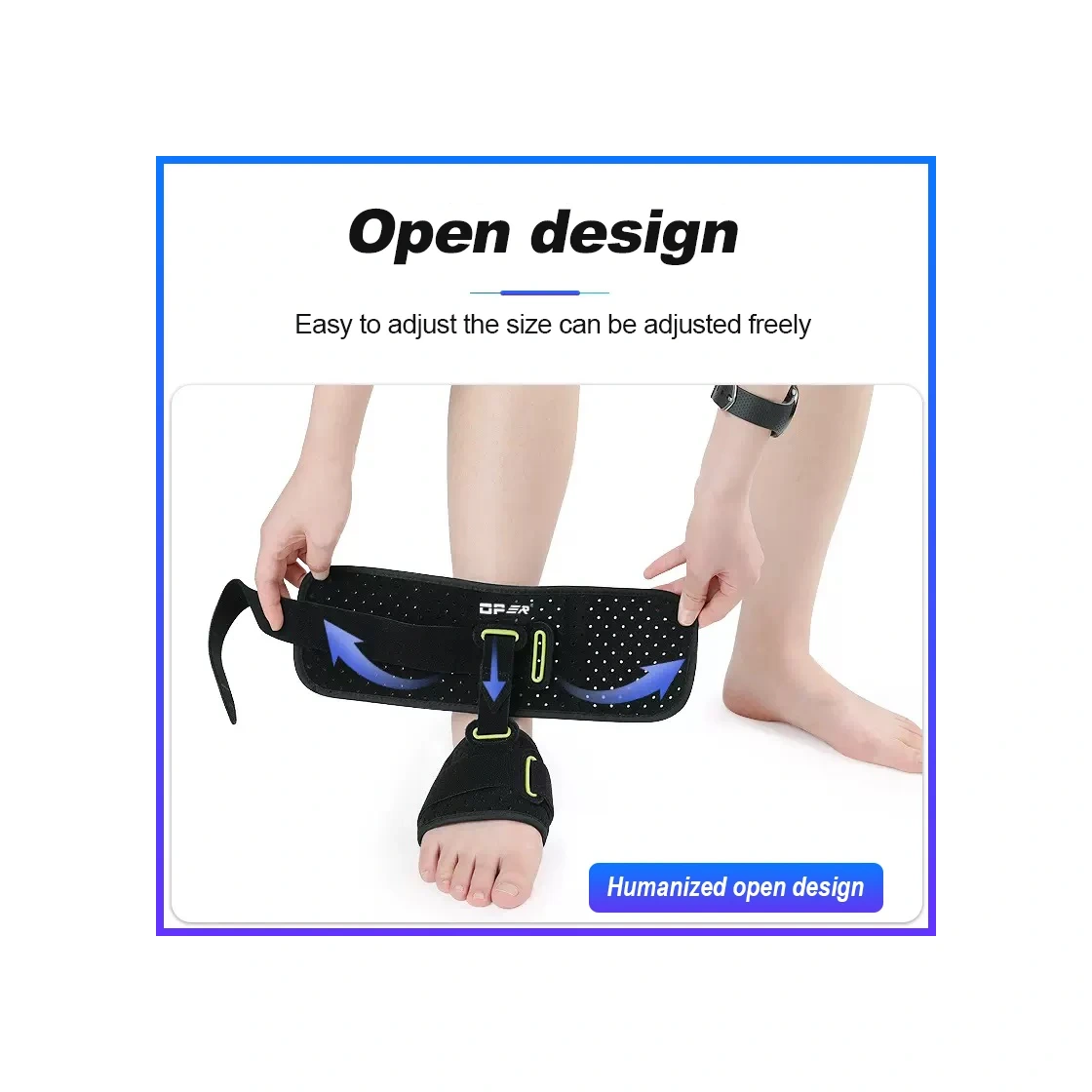 Ayarlanabilir Ayak Desteği Yükseltilmiş Tasarım, Ortotik Destek