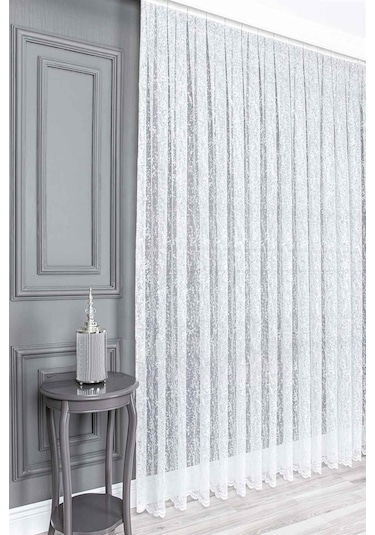 Evdepo Home Kullanıma Hazır Örme Tül Perde (540780190)