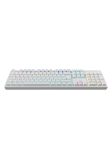 Gamebooster G24w Enigma Rainbow Aydınlatmalı Red Switch Mekanik Beyaz Oyun Klavyesi