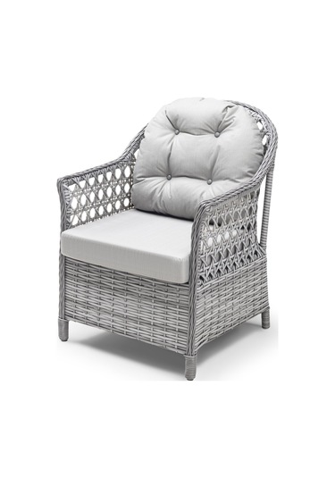 Focus Çay Seti Bahçe ve Balkon Mobilyası Takımı (2+1+1+Sehpa)-Gri Kahverengi