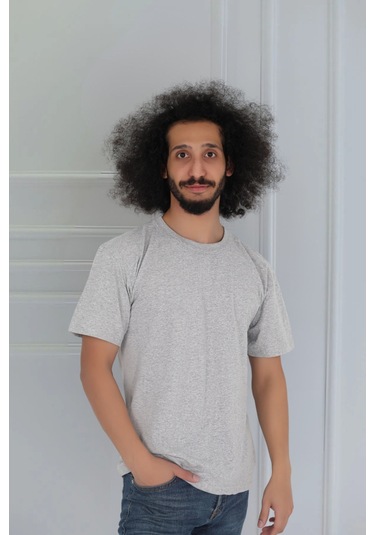 Erkek Slim Fit Sıfır Yaka Fanila T-shirt Çok Renkli