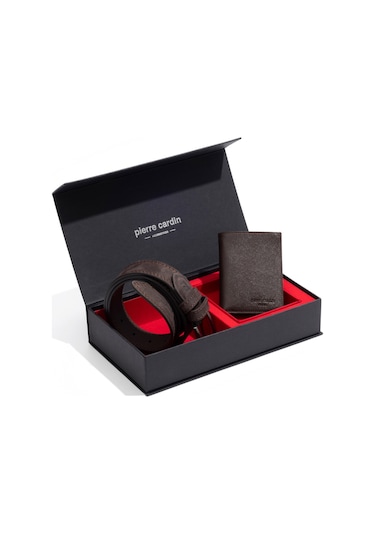 Pierre Cardin Erkek Kahverengi Kemer Set 50319275-vr029 Kahverengi