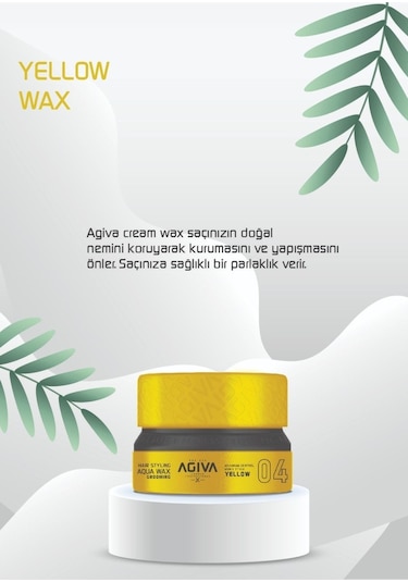 Agiva Wax 155 Ml 04 Grroomıng Sarı