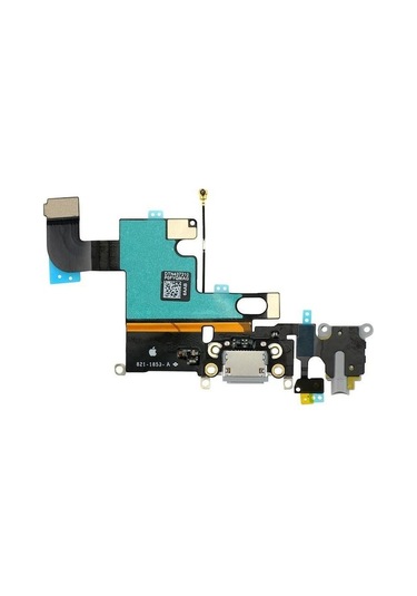 iPhone Uyumlu 6 Şarj Ve Kulaklık Soket Film - Gümüş Gri