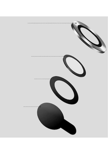 Noktaks - İphone 13 Uyumlu - Kamera Lens Koruyucu Cl-07 - Siyah - T21298 Siyah