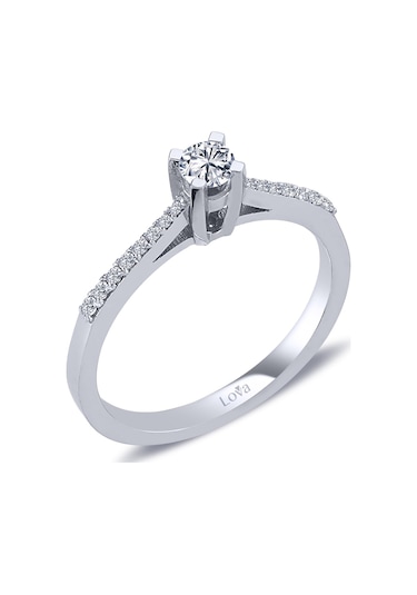 Lova Toplam 0,25 Karat Pırlanta Tektaş Yüzük - 1020277