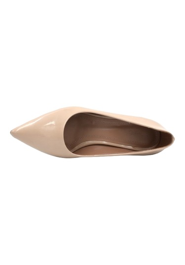 Prego Pine Cone Kadın Stiletto Ayakkabı Rugan Bej Rugan Bej