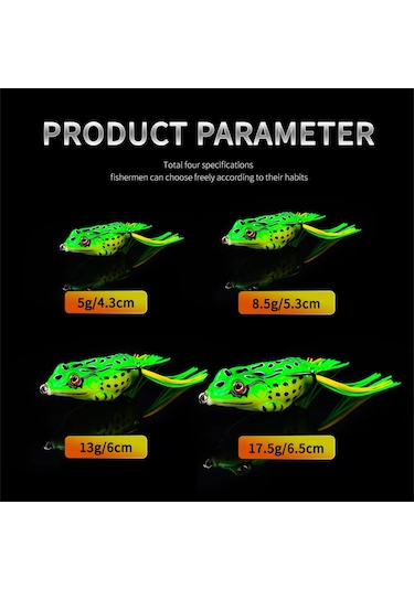 Neevoyu Yüzen Kurbağa Yem Seti - Tuzlu/tatlı Su Balıkçılığı İçin Yapay Yemler