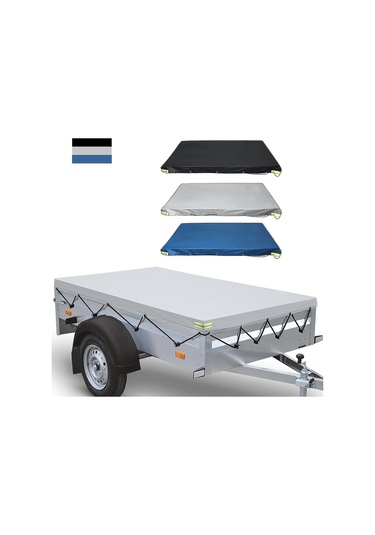 Padalink Süper Dayanıklı Siyah Tır Çekici Örtüsü, Oxford Kumaş+pvc, Su Geçirmez, Güneş Koruyucu, Yeniği Ve Köşelerde Güçlendirme, Yansıtıcı Şeritler, Evrensel Uyumlu