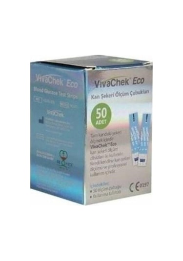 Vivachek Eco Şeker Ölçüm Stribi 10 x 50'li