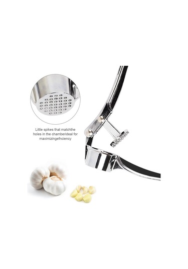 Paslanmaz Çelik Sarımsak Presi Öğütücü Mutfak Pişirme Sebzeler Zencefil Sıkacağı Ezici Elde Taşınabilir Zencefil Kıyma Makinesi Araçları Taklit Gümüş