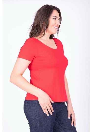 Balerin Yaka Tişört (532254326)