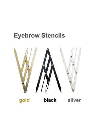 Sones Kaş Cetveli Üç Noktalı Konumlandırma Denge Kaş Kartı Gümüş