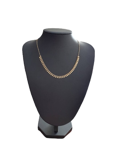 Zincir Kolye Gold Siyah