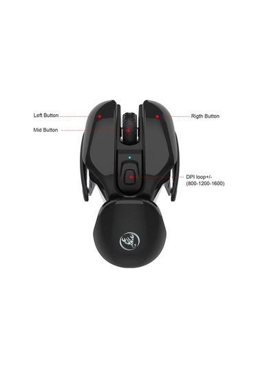 Novahub Kablosuz Fare Hxsj T37 - 3 Dpı Ayarı, 500mah Şarj Ed., Sessiz Optik Tasarım Optik