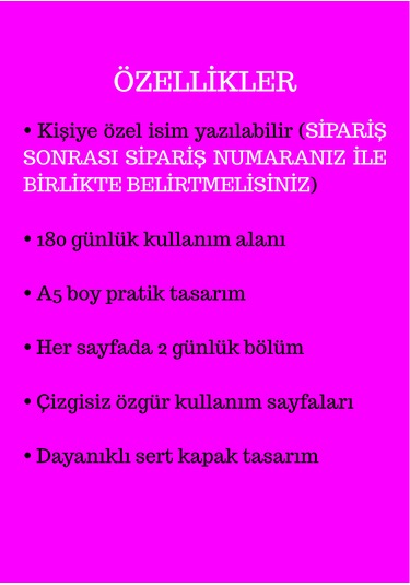 Asker Günlüğü, Anı Defteri, Hatıra Defteri, Özel Hediye Çok Renkli