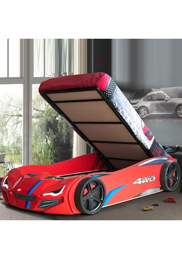 Arabalı Yatak , Bazalı Arabalı Yatak Merso Eko - Kırmızı