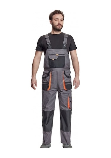 Cerva Carbl Be Bahçıvan Tulum Gri-Siyah