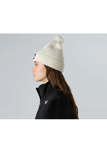 The North Face Tnf Logo Box Pom Beanie Bere Nf0a8chfqlı1 Beyaz Beyaz