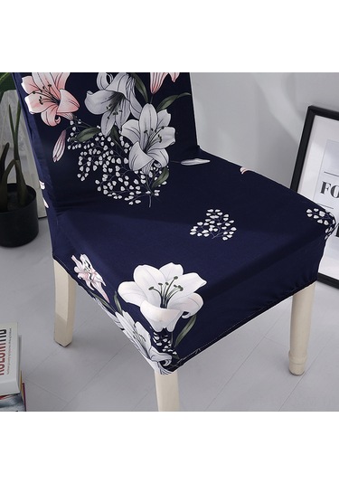 Qingmipy Yumuşak Süt İpeği Sandalye Kılıfı - Esnek Ve Desenli Koltuk Koruyucu Çok Renkli