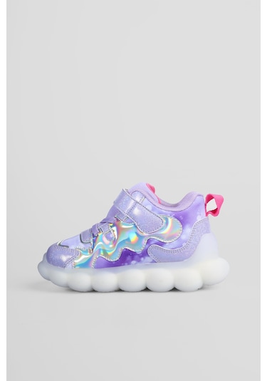 Vicco Sonya Işıklı Kız Okul Öncesi Lila Spor Ayakkabı Lila