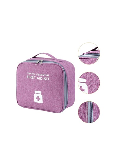 Suntek Taşınabilir İlaç Saklama Çantası Boş İlk Mor-ve-l