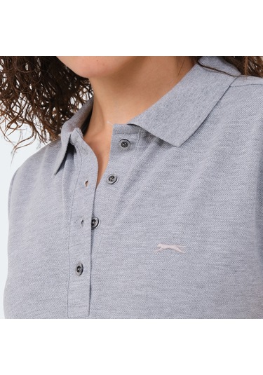 Slazenger VERA I Kadın Polo Yaka Gri Tişört