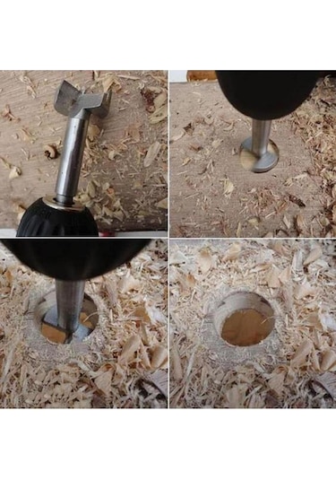 80 Mm Menteşe Yuva Açma Freze Matkap Ucu Mumluk Açma Aparatı