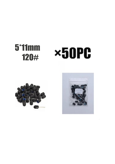 50 Adet Pedikür Bakımı Siyah Zımpara Kapakları Mandrel Pedikür Manikür Ölü Deri Kaldırmak Parlatma Ayak Bakımı Temiz Tırnak Eti Aksesuarları Açık Yeşil