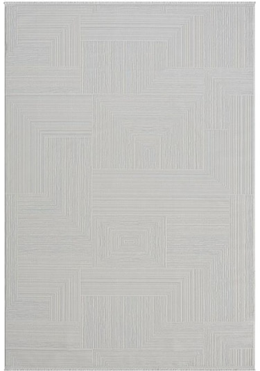 Çam Halı Gusto 902 Beyaz Seyran Halı Modern Desen Makine Halısı